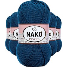 MiraLive 5 Adet Pırlanta Amigurumi El Örgü Ipi Yünü Petrol Mavi 10328