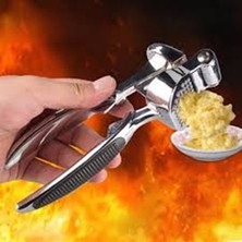 MiraLive Lüks Metal Sarımsak Zencefil Ezici