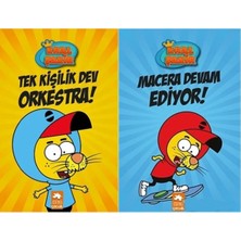 Eksik Parça Yayınları Kral Şakir Tek Kişilik Dev Orkestra + Macera Devam Ediyor / Kral Şakir 1-2 Set 2 Kitap