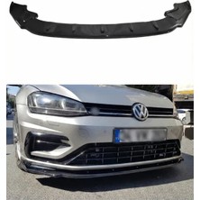 Volkswagen Golf 7.5 2017-2019 Parlak Siyah Plastik R Ön Tampon Uyumlu Lip