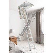 Aytürk Fantozzi Acı4 Menşei Italya 70X90 4 Katlanır Metal Çatı Merdivenleri H:280CM