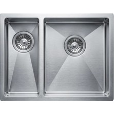 Livinox 10_344017R10 34X40X17 cm 1,5 Gözlü Damlalıksız Polisajlı Küçük Göz Solda Paslanmaz Çelik Eviye