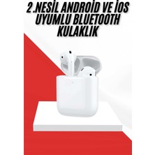 MiraLive 2. Nesil Bluetooth Android ve Ios Uyumlu Kablosuz Kulaklık Çağrı Cevaplama