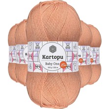 MiraLive 5 Adet Baby One Tüylenmeyen El Örgü Ipi Yünü Yavruağzı K253