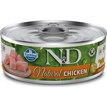 N&D Cat Tavuk Aromalı Tamamlayıcı Kedi Maması 80G Yetişkin Kediler İçin Doğal Besin