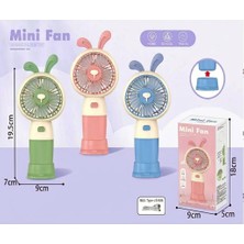 baytoptan Taşınabilir Şarjlı El Fanı 3 Kademeli Masa Üstü Telefon Tutmalı