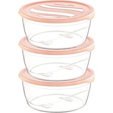 MiraLive Saklama Kabı Karizma Yuvarlak 3lü No:2 ROYALEKS-ÇNK2149