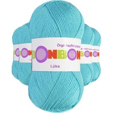 MiraLive 5 Adet Lüks Patik Ipi Yünü Turkuaz 98238