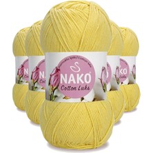 MiraLive 5 Adet Cotton Lüks Yelek Tunik Kazak Bluz Hırka Ipi Yünü Açık Sarı 97554