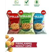 Fellas Nohut Cipsi 12'li Mix - Mevsim Yeşillikleri (50 G) x 4 + Paprika (50 G) x 4 + Deniz Tuzlu (50 G) x 4