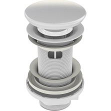 İz Yapı İzyapi Beyaz Seramik Aç Kapa Körüklü Lavabo Sifonu Taşma Delikli 100 mm Ölçü ile Pratik Çözüm