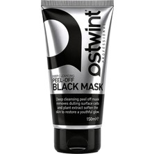 Ostwint Professional Peeling Gel, Soyulabilir Siyah Maske 150ml Aydınlatıcı, Canlandırıcı, Pürüzsüzleştirici
