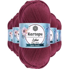 MiraLive 5 Adet Lotus Bikini Büstiyer Bluz Örgü Ipi  K756 Begonvil