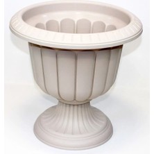 MiraLive 9,8 Litre Nergis Ayaklı Saksı Kırık Beyaz ROYALEKS-N001