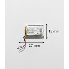 Genel Uyumlu 3.7 Volt 310 Mah 27X15 mm