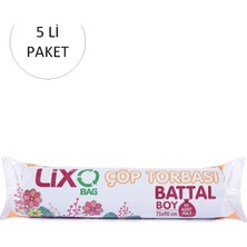 MiraLive Battal Boy Çöp Torbası 75 x 90 cm 10 Lu Rulo x 5 Paket = 50 Adet (Mavi)
