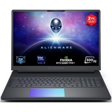 Dell Alienware 18 Area-51 AA18250 Ultra 9 275HX 64GB 3tb SSD 16GB RTX5080 175W 18 Wqxga 300Hz Windows 11 Pro Ingilizce Klavye