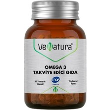 Venatura Omega 3 Takviye Edici Gıda 60 Kapsül Portakal Aromalı Yetişkinler İçin Ürün