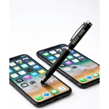 Eren Ofis Kişiye Özel İsim Baskılı Siyah Tükenmez Kalem 2’si 1 Arada Dokunmatik + Tükenmez Kalem Şık ve Pratik