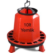 Üzümoğlu 10 Adet Yemlik 10 kg Civciv Tavuk Kaz Ördek Bıldırcın Güvercin Otomatik Yemlik