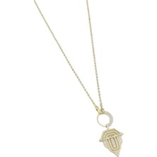 Merve Takı Shine Xl Topçuk Zincirli Serenay Kolye 55CM