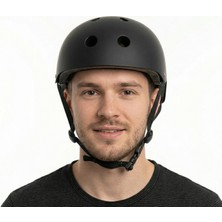 Heugers Bisiklet Kaskı – Bisiklet, Scooter, Kaykay, Dağcılık, Kayak ve Arama Kurtarma Uyumlu 51-58 cm Siyah