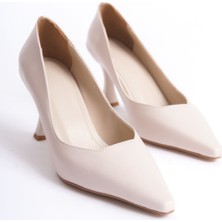 Fresco Scarfs Kadın Mat Bej Stiletto TR08MS27J