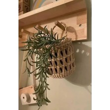 Cooll Vogue Duvar Süsü Hasır Sepet Banyo Mutfak Çocuk Odası Balkon Bahçe Dekorasyonu Sepet Modeli