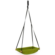 Bundera Flow Ahşap Yaylı Zıpzıp Hamak Beşik Yeşil Renkli Ergonomik Tasarım 90x40 cm