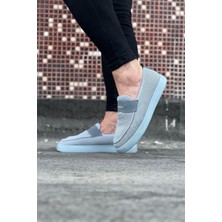 Gri Triko Babet Erkek Casual Ayakkabı