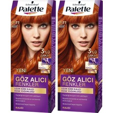 Palette Saç Boyası 7-77 Yoğun Bakır Krem Formda 2 Adet Derinlemesine Bakım Etkisi