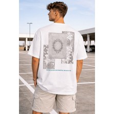 Tarz Cool Oversize Erkek Tişört Baskılı Pamuklu Rahat Kesim Streetwear Yazlık Basic T-Shirt