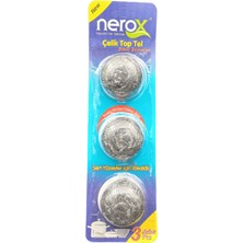 MiraLive Nerox Çelik Top Tel Ovma Teli 3 Lü Blister ROYALEKS-NRX-F3003