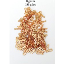 MiraLive Oya Abiye Bileklik Kolye Pleksi Metalik Plastik Pul Altın Renk 8 Gram 155 Adet - BNC482