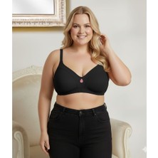 Wear Treasure Kadın Büyük Beden Sütyen C Cup Pamuklu Toparlayıcı Penye Sütyen