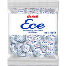 Ece Fındıklı Çikolata 1 kg İkramlık Lezzetli Tatlılar İçin Ülker Markalı