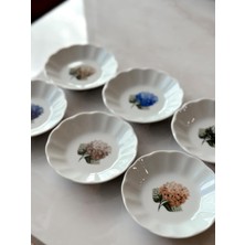 Porland Ortanca Çay Tabağı Takımı 6 Parça