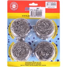 MiraLive Nerox Çelik Top Tel Ovma Teli 4 Lü Blister ROYALEKS-NRX-F3004