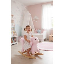 Wellgro Sallanan Oyuncak At, Sallanan Ahşap Tavşan Pembe