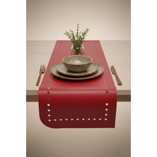 Grand Fine Art 4+1 Adet Deri Amerikan Servis+Runner Set (4 Amerikan Servis -1 Runner )