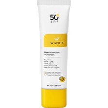 Wiwify Wıwıfy Leke Karşıtı Yüksek Korumalı Güneş Kremi SPF50 50ML