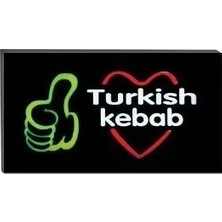MiraLive Işıklı Tak Çalıştır Hazır Tabela Turkish Kebap