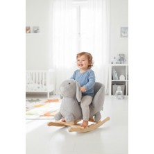 Wellgro Sallanan Oyuncak At, Sallanan Ahşap Tavşan Gri