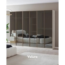 Velura Home & Living Valore 6 Cam Kapaklı Dolap & Gardırop - Full Cam