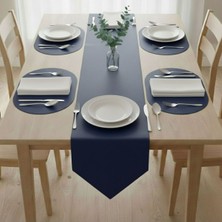 Grand Fine Art 4+1 Adet Deri Amerikan Servis+Runner Set (4 Amerikan Servis -1 Runner )