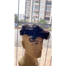 Handmade %100 Insan Sacı Protez Sac 7X10CM Ölçü %30BEYAZLI Model