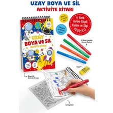 Uzay - Boya ve Sil Aktivite Kitabı / 3 Yaş +