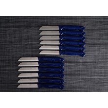 Lacivert Solingen Meyve Bıçağı Seti 12 Adet Çelik Malzeme ile Rahat Kullanım Sunar