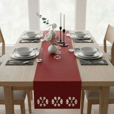 Grand Fine Art 4+1 Adet Deri Amerikan Servis+Runner Set (4 Amerikan Servis -1 Runner )