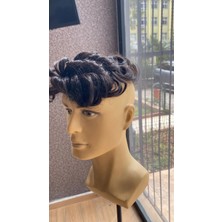 Handmade %100 Insan Sacı Protez 6X10CM%10BEYAZLI Model